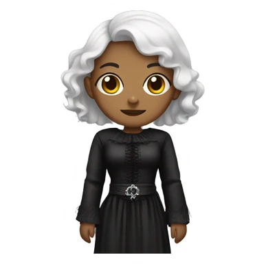 feminist with gothic clothing style sticker