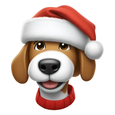 snoopy wearing a Santa hat sticker