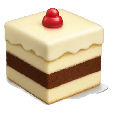 vanilla cake with vanilla topping sticker