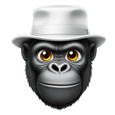 gorilla tennis player with top hat sticker