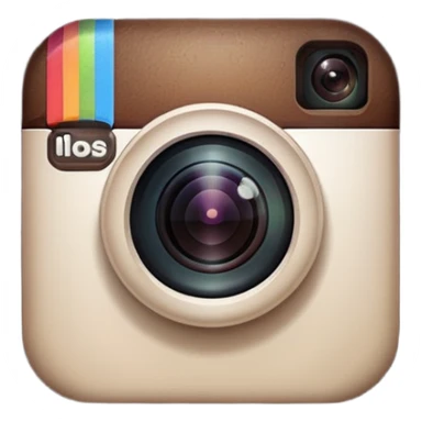 Logo instagram black  sticker