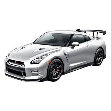Nissan GT-R - Nissan (Model Year: 2022) (Iconic colour: Silver) sticker