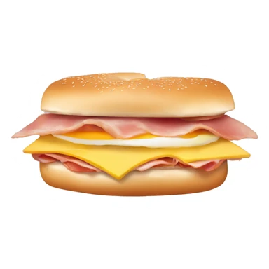 Taylor ham egg and cheese sandwich on a bagel  sticker
