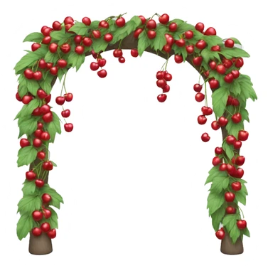 wedding arch with cherries sticker