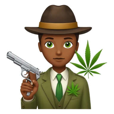 weed n guns sticker