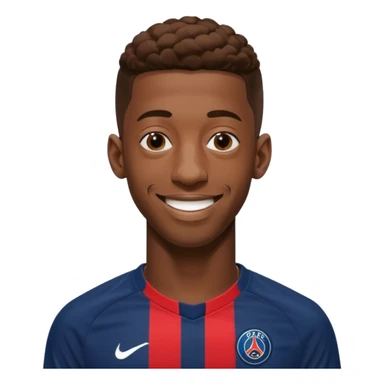 Ousmane Dembele avec le maillot du psg sticker