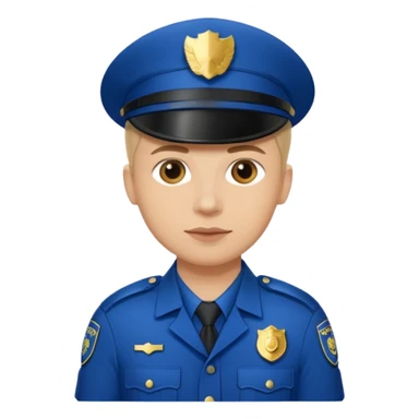 policia blanco europa sticker