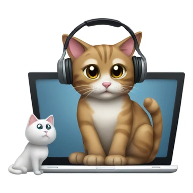 cat call center sticker