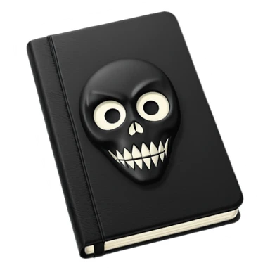 A black notebook named "Death Note" sticker