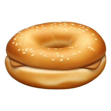Plain bagel sticker