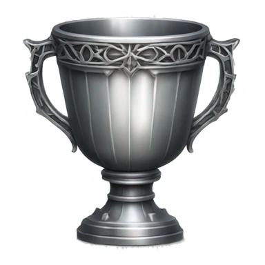 Silver heavy detail gothic chalice  sticker