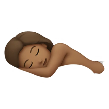 brown hair girl sleeping with a blanket sticker