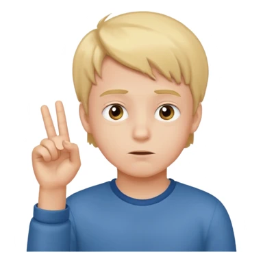 a boy acting this sentence "what do you think"
 sticker