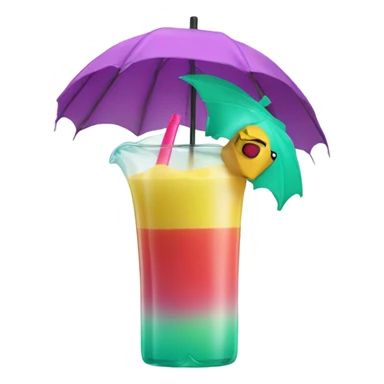 Invader zim with floaties and drink sticker