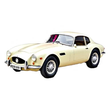 Машина доставки цветов с пионом на кузове  sticker