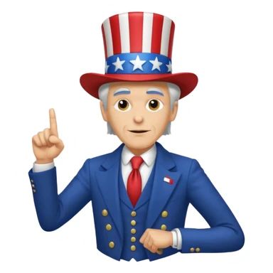 onkel sam pointing sticker