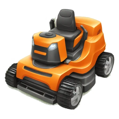 roboter lawn mower orange sticker