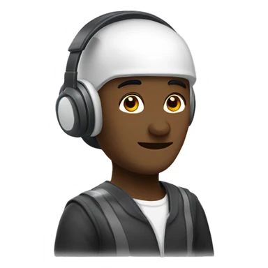 Conseiller clientèle avec un casque licorne sticker