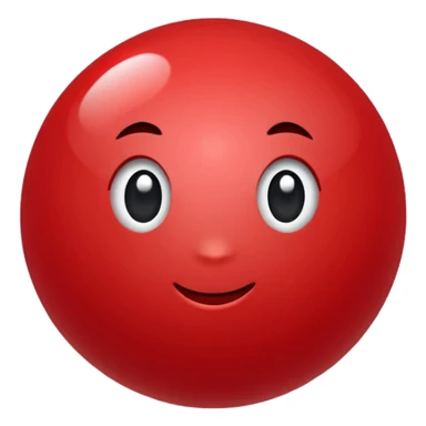 glitter bolinha vermelha pequena sticker