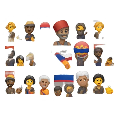 Republic of Armenia Square  sticker