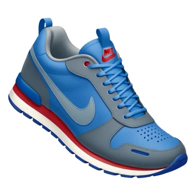 Tiburon con zapatillas nike azules sticker
