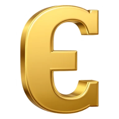 Symbole de currency en or en forme de lettre F précise, seul, 3D, brillant, style emoji simple et lisible sur fond uni. pas une autre lettre

Fcoins sticker