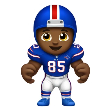 baby boy as a buffalo Bills football player  sticker