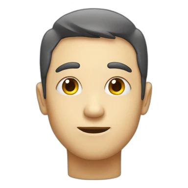 Person smiling and eye rolling sticker