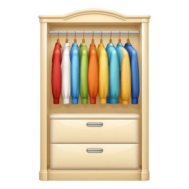 Glossy cream PVC closet sticker