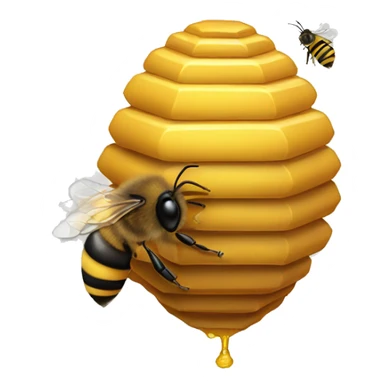 Beehive with technology sticker