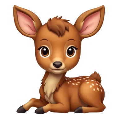 Baby deer bambi in autumn  sticker