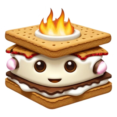 smores with eyes sticker