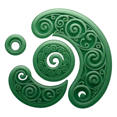 Unity Māori koru design at top sticker
