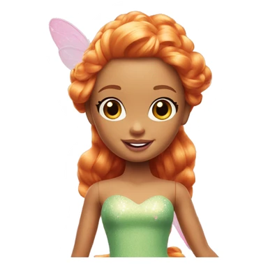 Beautiful Barbie fairy ginger sticker