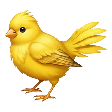 canary facing left sticker