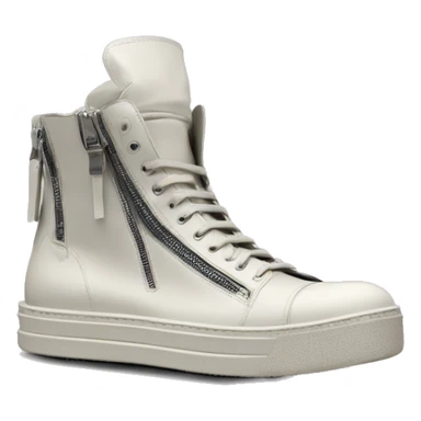 Rick owens geobasket sneaker zip sticker