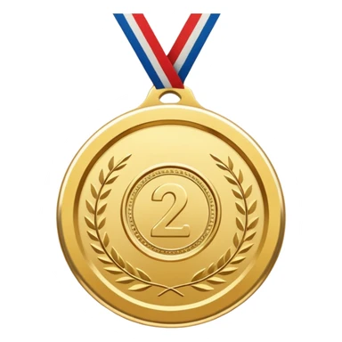 Create a gold medal which has an inscription "Brocation 2026" sticker