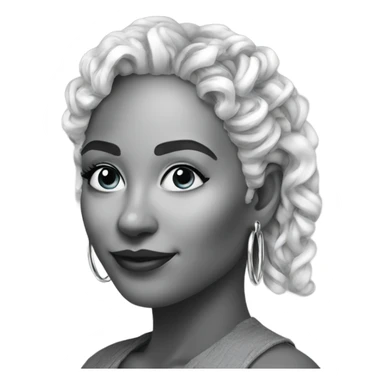 chunky silver hoop earrings sticker