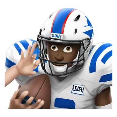 Josh Allen getting a pat on the helmet from the referee sticker