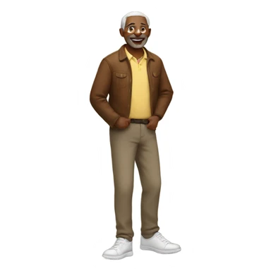 Papa wearing shoes  sticker