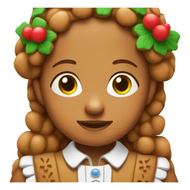 Cute gingerbread girl  sticker