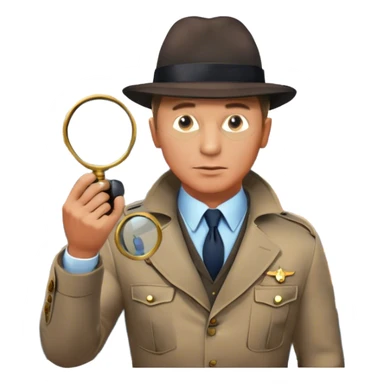 Icon for Detective Movies: A colorful collage featuring Daniel Craig as an inspector, with a magnifying glass, revolver and a mysterious city backdrop. Include a board with photos of suspects, fingerprints, and a crime scene. Retro movie poster style. Transparent background. sticker