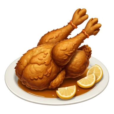 Fried chicken sticker
