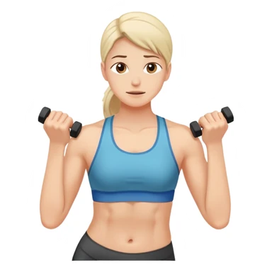 person exercising with good pain, optimal workout sticker