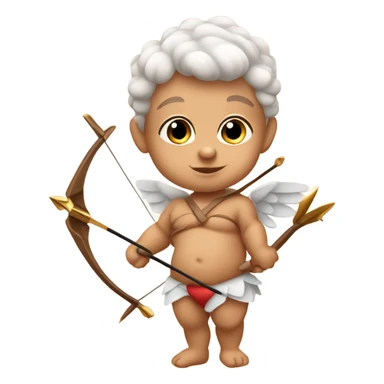 Baby Cupid with bow and arrow of love  sticker