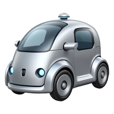 future delivery car robot sticker