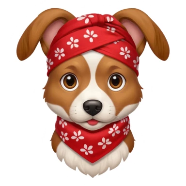 Dog with red Bandannas sticker