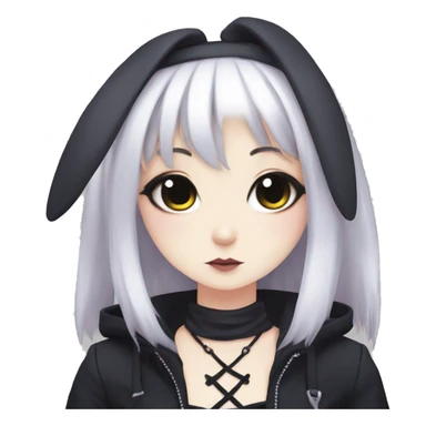 goth bunny girl anime sticker