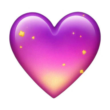 pink-and-purple-heart-with-yellow-sparkles sticker