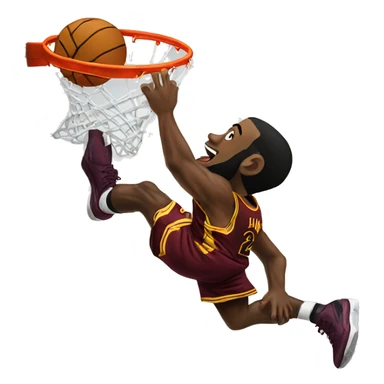 LeBron dunk sticker